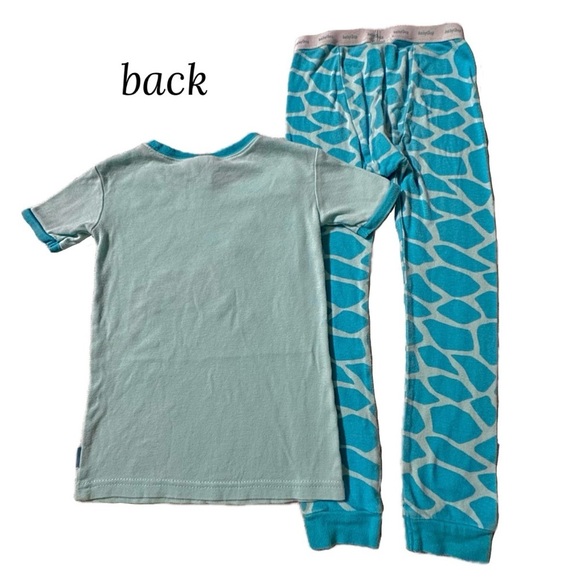 3-pr Pajamas GERBER Fleece Footed GAP Giraffe Set PJs Sleep Pink Green Girl 5 - Picture 11 of 16